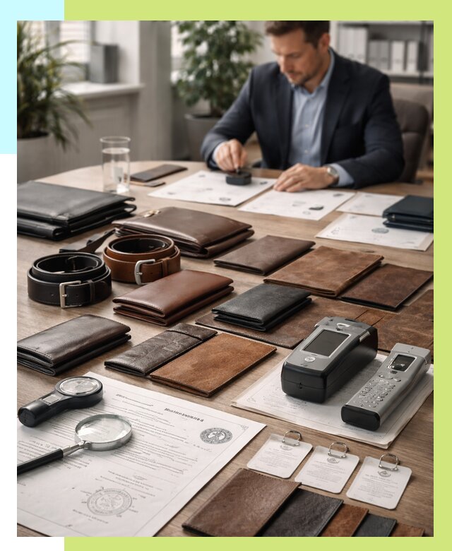 Сертификация кожаных изделий в Отрадном от 13044 р. | Алешин-Трд