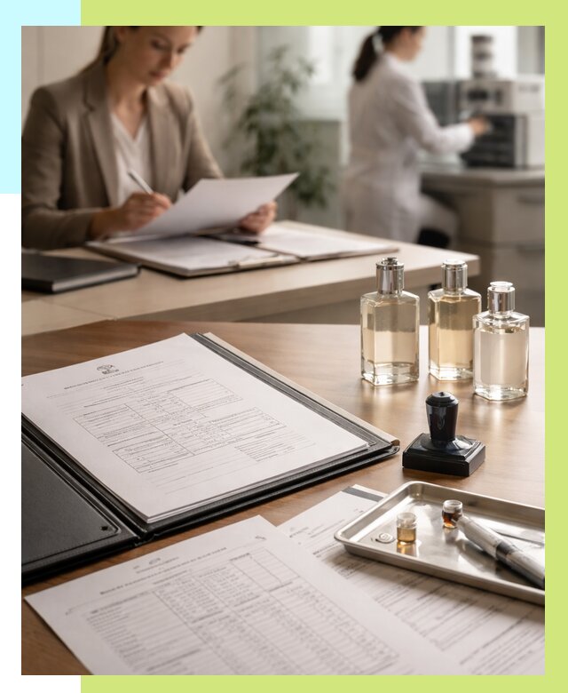 Сертификация парфюмерии в Отрадном от 16305 р. | Алешин-Трд