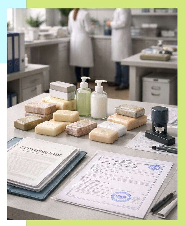 Сертификация мыла и сертификат на мыло в Отрадном от 13044 | Алешин-Трд
