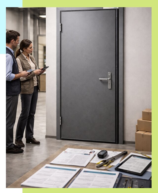 Сертификация противопожарных дверей в Отрадном от 9783 р. | Алешин-Трд