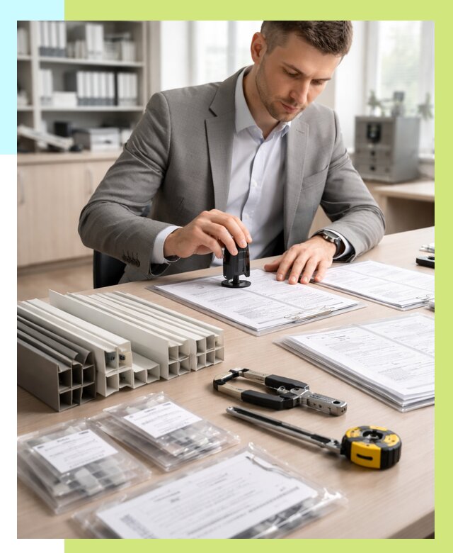 Сертификация ПВХ продукции в Отрадном от 9240 р., Алешин-Трд