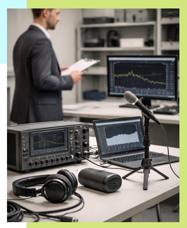 Сертификация аудиотехники в Отрадном от 16305 р., Алешин-Трд