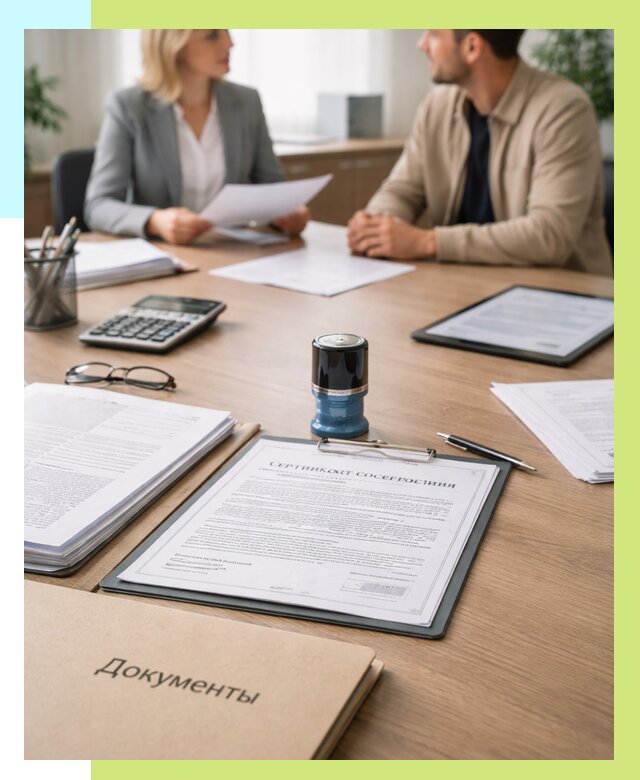 Сертификат соответствия на продукцию в Отрадном от 16305 р.|Алешин-Трд