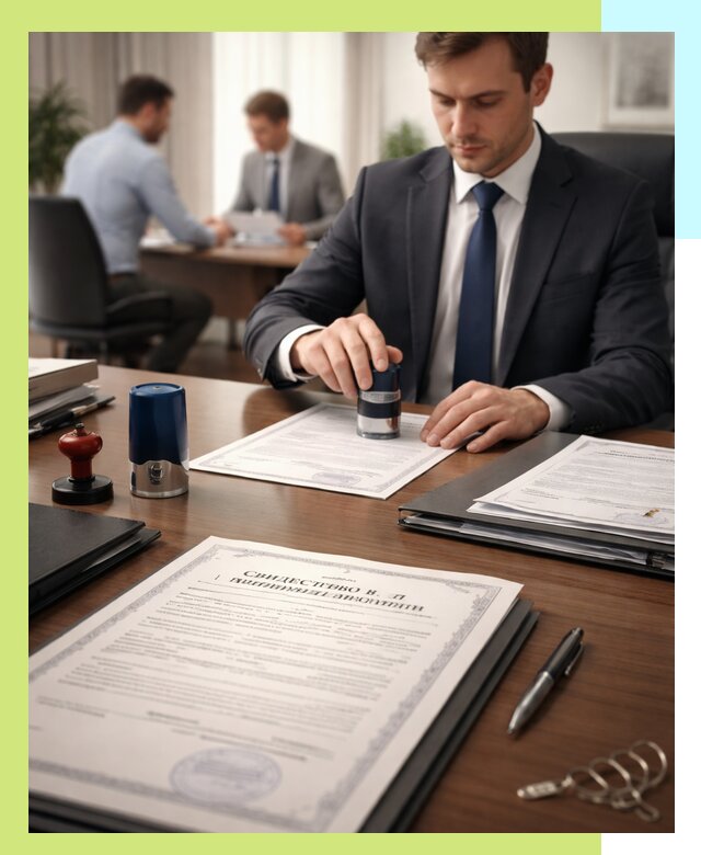 Оформление свидетельства о государственной регистрации в Отрадном