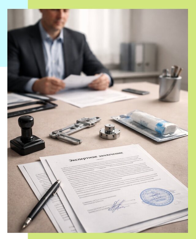 Экспертное заключение на продукцию в Отрадном от 9240 р. | Алешин-Трд