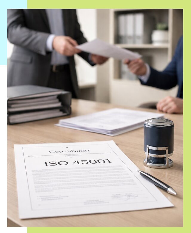 Сертификат ISO 45001 в Отрадном под ключ от 48915 р. | Алешин-Трд