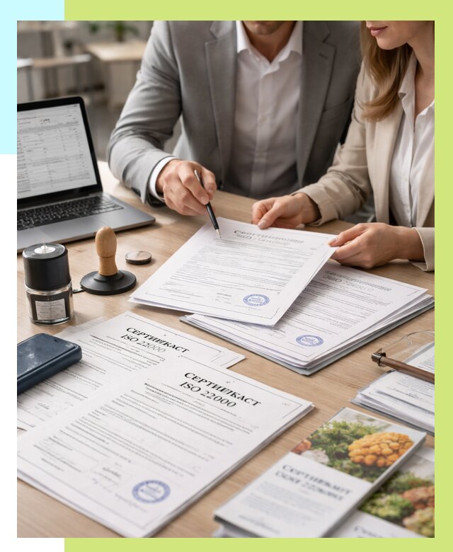 Сертификат ISO 22000 в Отрадном от 43480 р. под ключ | Алешин-Трд