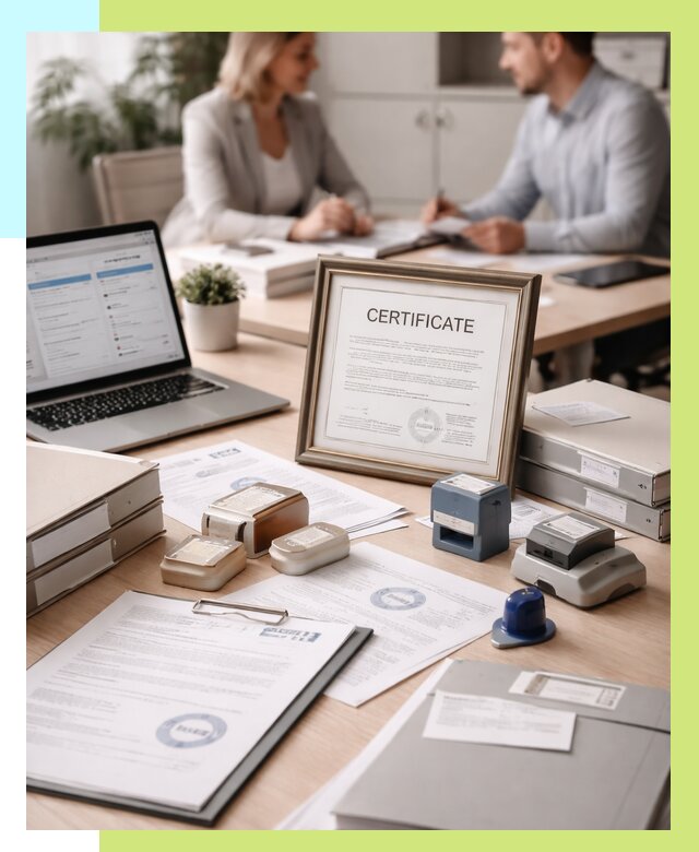 Сертификация компании в Отрадном от 48915 р. | Алешин-Трд — заказ